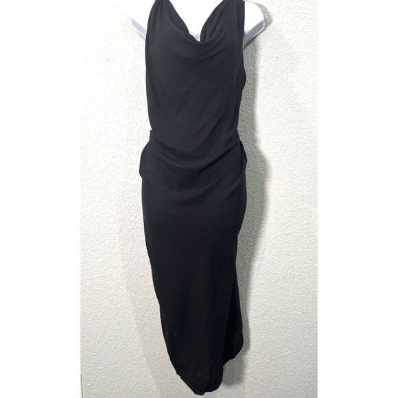 Vivienne Westwood Dresses & Skirts - Vivienne Westwood Anglomania Midi Dress Sz 40 Black Drape Cocktail Evening 90s